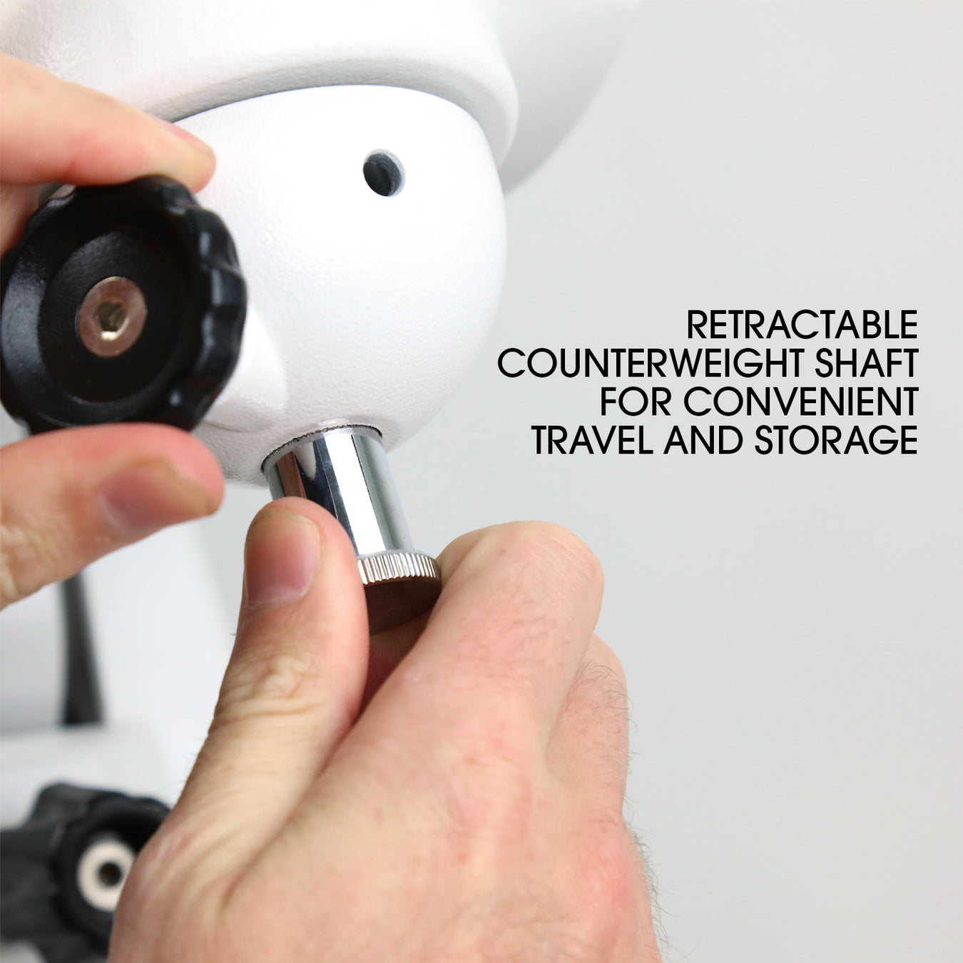 Axe de contrepoids rétractable de la monture Sky-Watcher EQ6-R Pro pour le transport