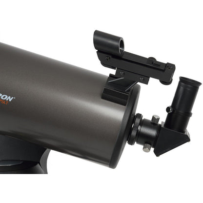 NexStar 127 SLT Celestron — bras de fourche unique motorisé à moteurs servo et compartiment à piles intégré