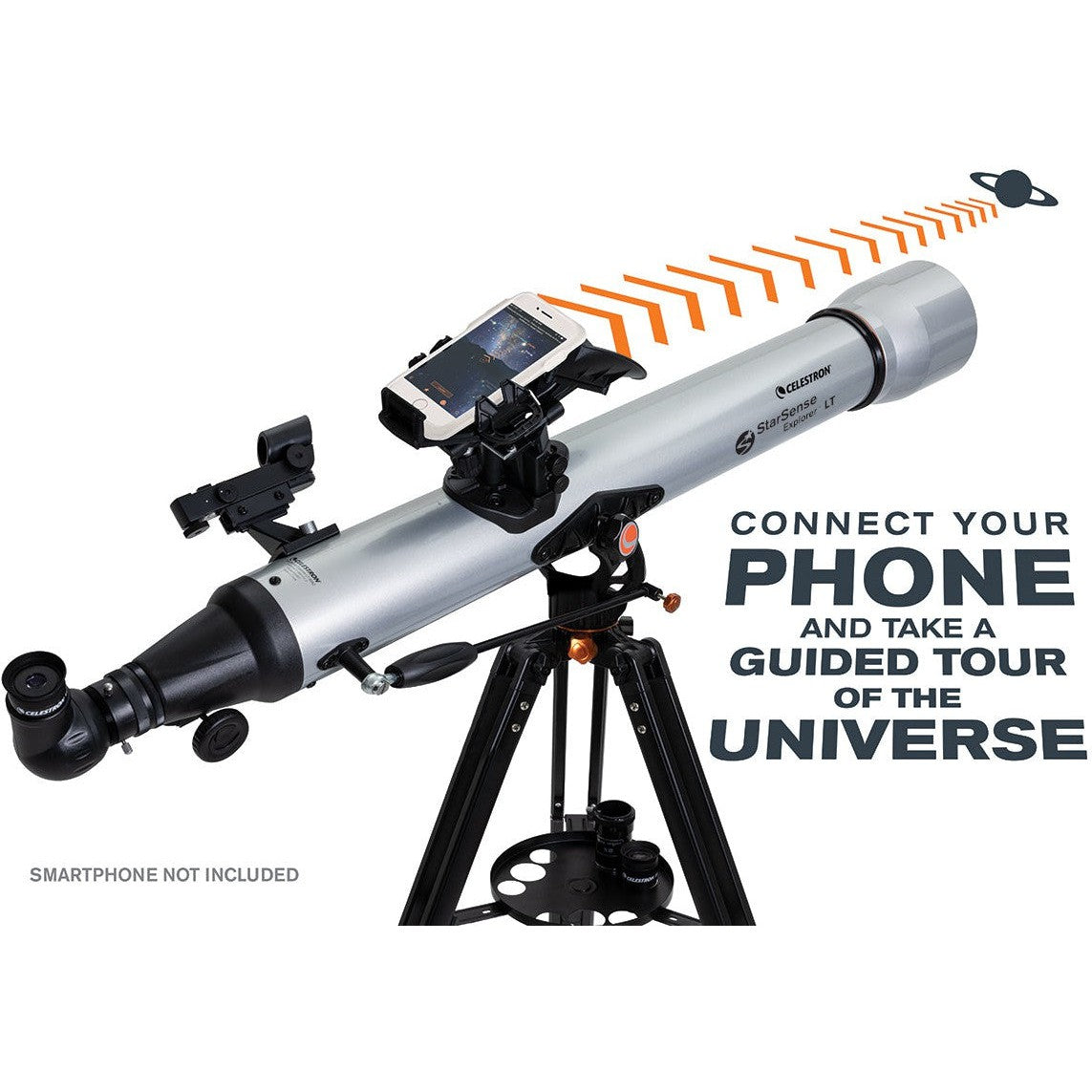 Lunette astronomique Celestron StarSense Explorer LT 80AZ avec berceau smartphone sur monture azimutale