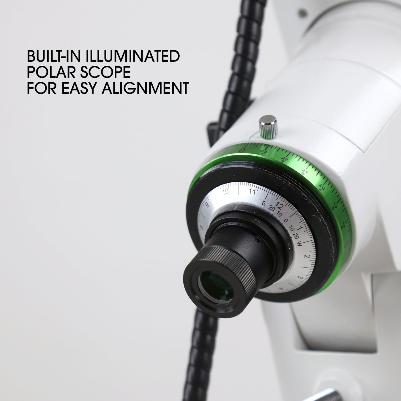 Viseur polaire éclairé de la HEQ5 Pro, réticule circulaire pour la mise en station