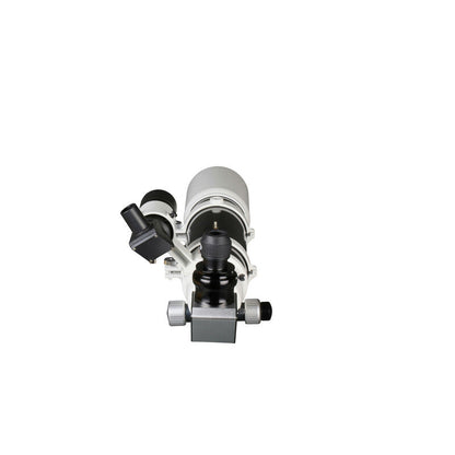 Arrière de la lunette Sky-Watcher Evostar 80 ED avec sortie du porte-oculaire 2 pouces filetée M48