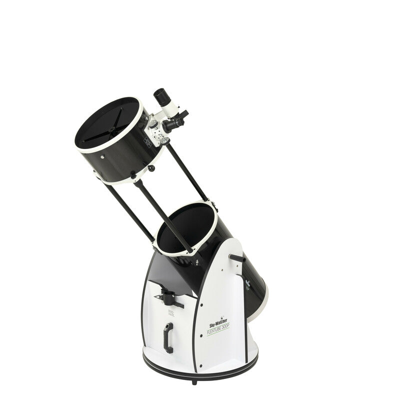 Dobson Sky-Watcher 305 mm FlexTube vue de trois quarts avant, tube serrurier déployé