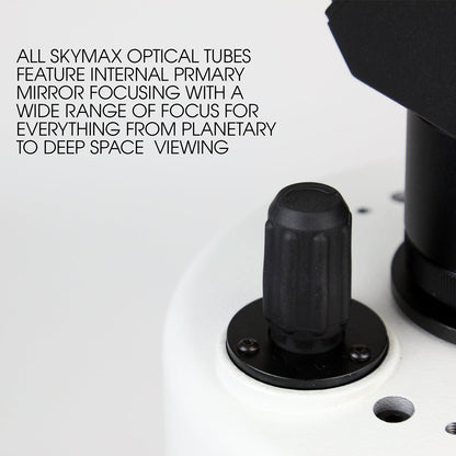 Mise au point par déplacement du miroir primaire à l'arrière du télescope Maksutov Sky-Watcher 127 mm