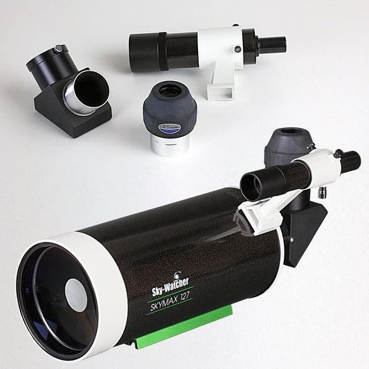 Télescope Sky-Watcher Skymax 127 Maksutov-Cassegrain 127/1500 — tube optique noir pailleté avec chercheur 6x30