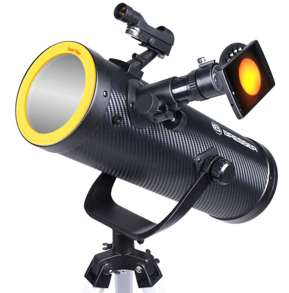 Telescope Bresser Solarix Newton 114/500 - observation solaire eclipse 12 aout 2026