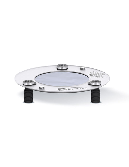 Filtre Baader AstroSolar D:5 — installation sur l'objectif d'un télescope Newton